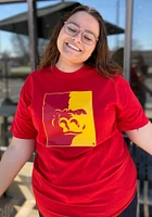 Pitt State Gorillas Red Center Logo Short Sleeve T Shirt