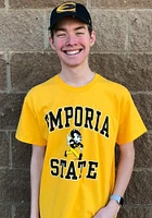 Emporia State Hornets Gold Number One Design Short Sleeve T Shirt