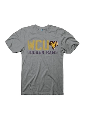 West Chester Golden Rams Grey Vision Sport Short Sleeve T Shirt