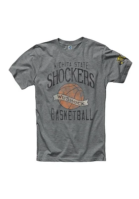 Wichita State Shockers Grey Banner Short Sleeve T Shirt