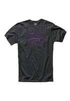 K-State Wildcats Black Fade Out Short Sleeve T Shirt