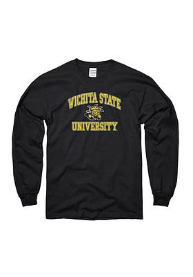 Wichita State Shockers Black Classic Text Long Sleeve T Shirt