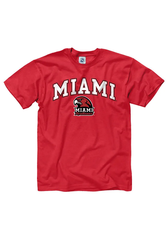 Miami RedHawks Arch Logo Short Sleeve T Shirt