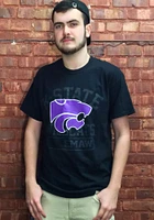 K-State Wildcats Black Focus Short Sleeve T Shirt