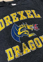 Drexel Dragons Navy Blue No1 Design Short Sleeve T Shirt