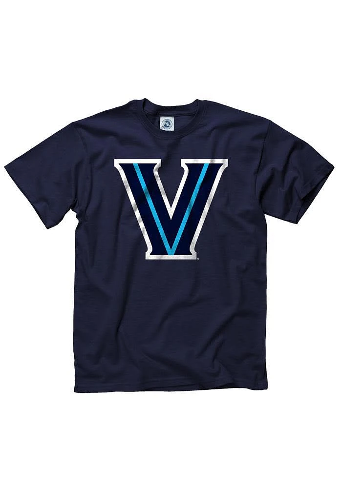 Villanova Wildcats Navy Blue Big Logo Short Sleeve T Shirt