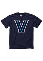 Villanova Wildcats Navy Blue Big Logo Short Sleeve T Shirt