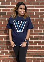 Villanova Wildcats Navy Blue Big Logo Short Sleeve T Shirt