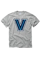 Villanova Wildcats Grey Big Logo Short Sleeve T Shirt