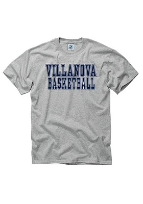 Villanova Wildcats Grey Basketball Short Sleeve T Shirt