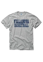 Villanova Wildcats Grey Basketball Short Sleeve T Shirt