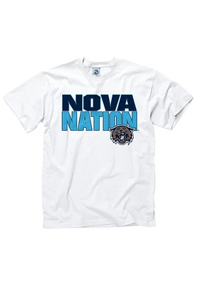 Villanova Wildcats White Slogan Short Sleeve T Shirt