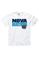 Villanova Wildcats White Slogan Short Sleeve T Shirt