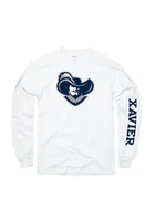 Xavier Musketeers White Logo Long Sleeve T Shirt