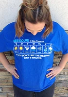 Missouri Blue Weather Short Sleeve T Shirt
