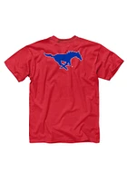 SMU Mustangs Red Rally Loud Short Sleeve T Shirt