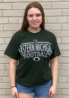 Eastern Michigan Eagles Green Linked FB Short Sleeve T Shirt