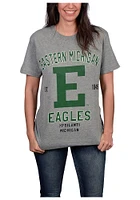 Eastern Michigan Eagles Grey Throwback Short Sleeve T Shirt