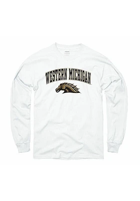 Western Michigan Broncos White Arch Long Sleeve T Shirt