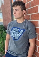 Grand Valley State Lakers Charcoal Shady Logo Short Sleeve T Shirt
