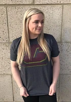 Central Michigan Chippewas Black Fade Out Short Sleeve T Shirt