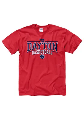 Dayton Flyers Red Linked Short Sleeve T Shirt