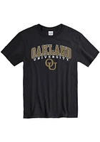 Oakland University Golden Grizzlies Arch Mascot Short Sleeve T Shirt