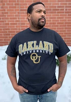 Oakland University Golden Grizzlies Arch Mascot Short Sleeve T Shirt