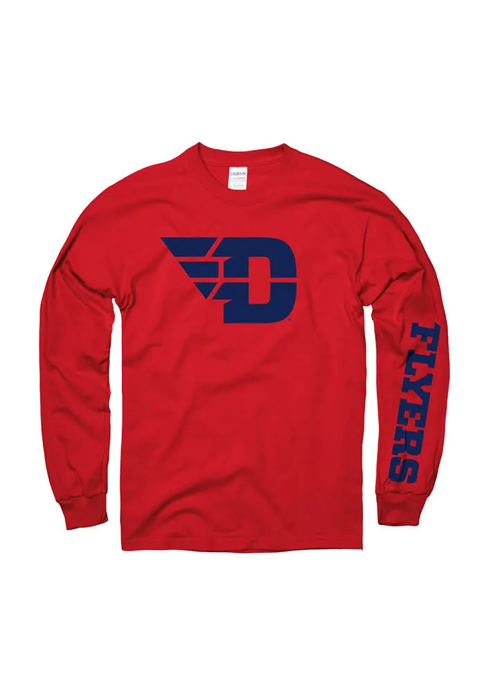 Dayton Flyers Red Logo Long Sleeve T Shirt