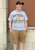 Northern Kentucky Norse Grey Number One Short Sleeve T Shirt