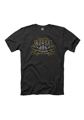 Northern Kentucky Norse Black Fadeout Short Sleeve T Shirt