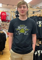 Northern Kentucky Norse Black Fadeout Short Sleeve T Shirt