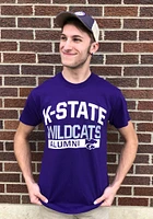 K-State Wildcats Purple Stacked Alumni Short Sleeve T Shirt