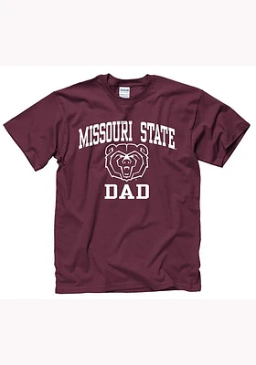 Missouri State Bears Maroon Dad Short Sleeve T Shirt