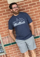 Philadelphia Navy Blue Skyline Tee Short Sleeve Fashion T Shirt