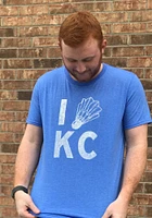 Rally Kansas City Blue Screen Print Short Sleeve Fashion T Shirt