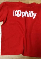 Philadelphia Toddler Red I Pretzel Philly Short Sleeve T-Shirt