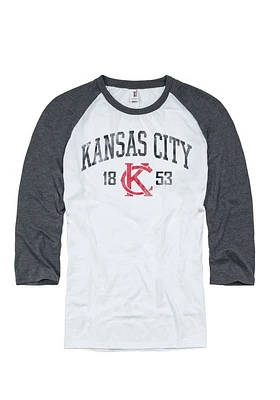 Kansas City White Arch Establish Date Logo Tee Long Sleeve Fashion T Shirt