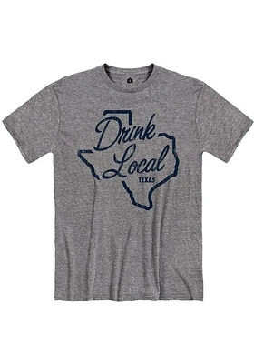 Rally Texas Grey Drink Local Tee Short Sleeve Fashion T Shirt