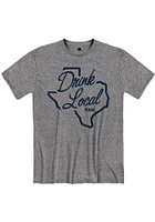 Rally Texas Grey Drink Local Tee Short Sleeve Fashion T Shirt