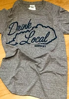 Rally Kentucky Grey Drink Local Tee Short Sleeve Fashion T Shirt