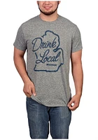 Michigan Grey Drink Local Tee Short Sleeve Fashion T Shirt