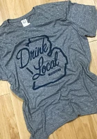 Michigan Grey Drink Local Tee Short Sleeve Fashion T Shirt