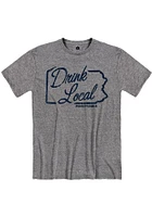 Rally Pennsylvania Grey Drink Local Short Sleeve Fashion T Shirt