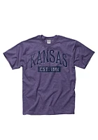 Kansas Purple Establish Date Arch Short Sleeve T Shirt