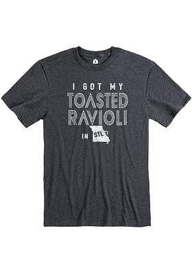 St Louis Dark Grey Toasted Ravioli Short Sleeve Fashion T Shirt
