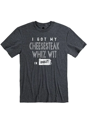 Rally Philadelphia Dark Grey Cheesesteak Short Sleeve Fashion T Shirt