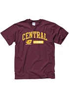 Central Michigan Chippewas Maroon Alum Short Sleeve T Shirt