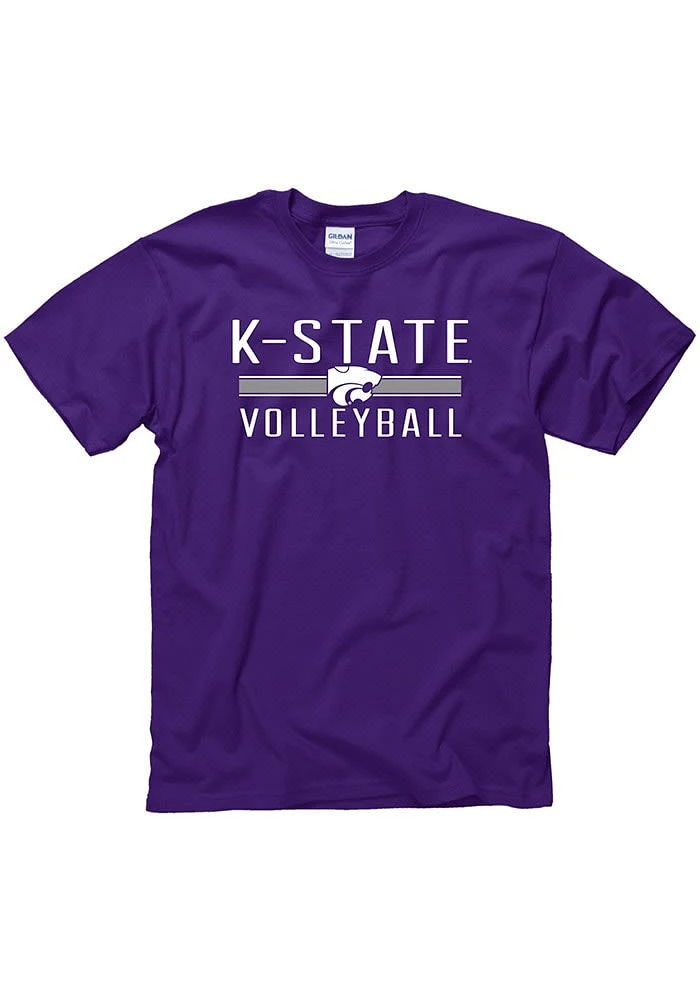 K-State Wildcats Purple District Volleyball Short Sleeve T Shirt