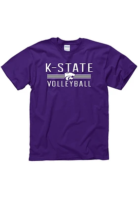 K-State Wildcats Purple District Volleyball Short Sleeve T Shirt